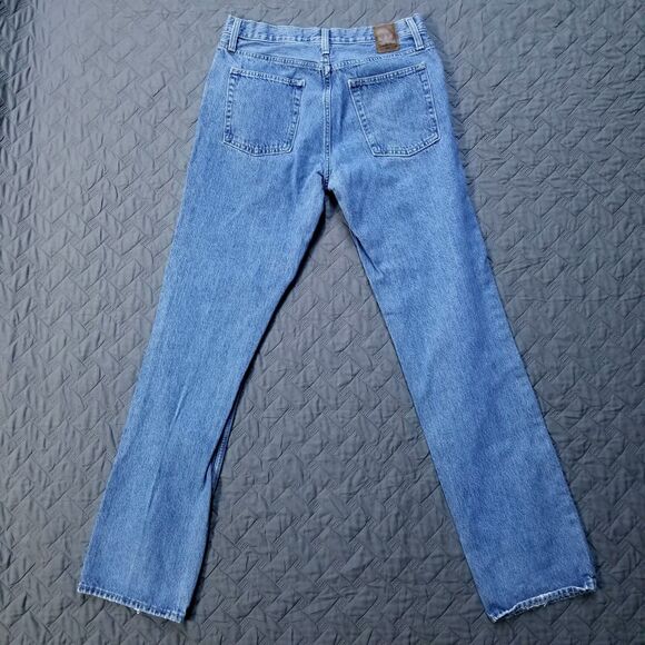 Goodfellow Co Jeans Mens 32x34 Blue Straight Fair Trade Light Wash American - Picture 2 of 13